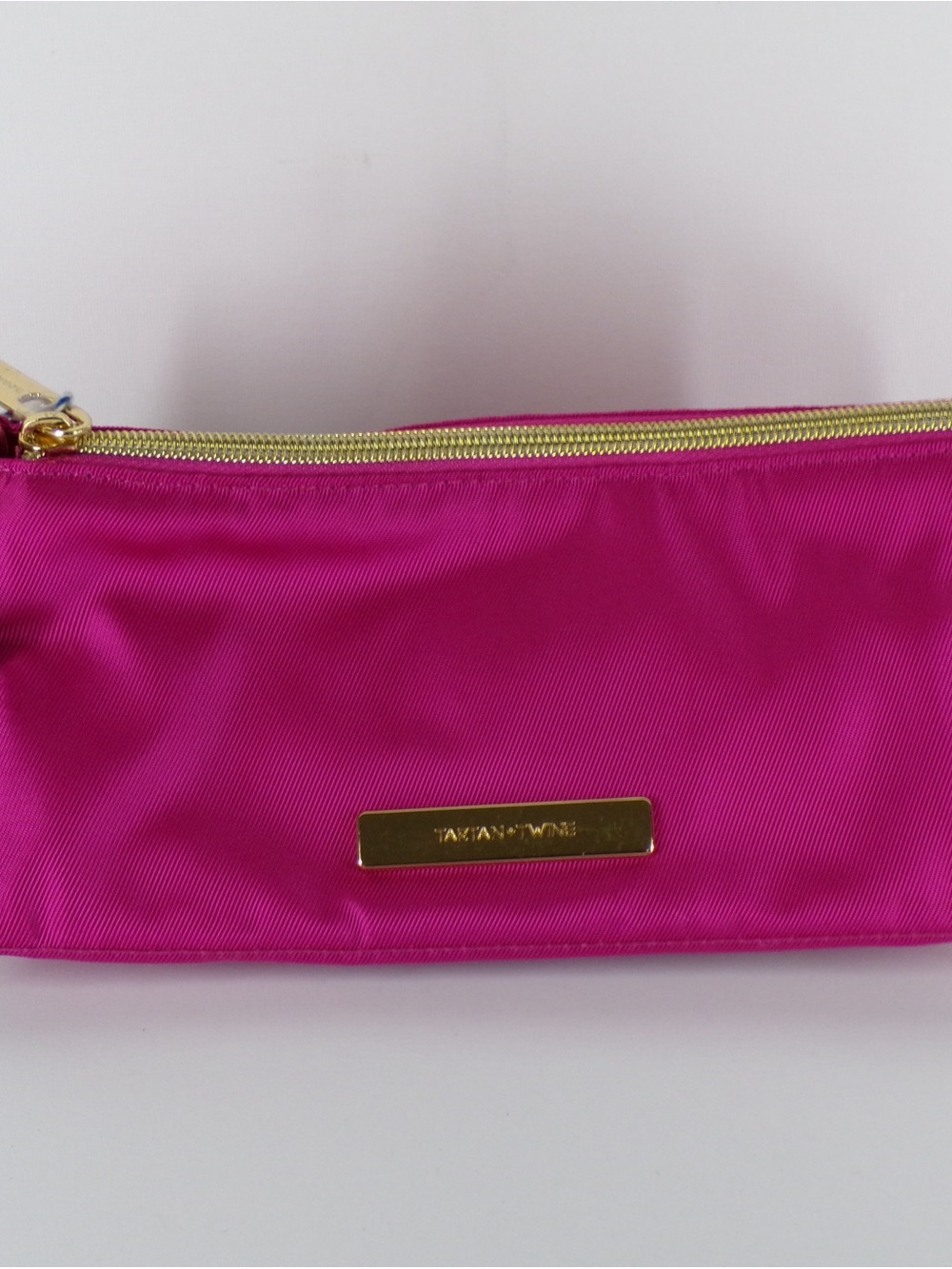 Tignanello Fuchsia Nylon Cosmetic Wristlet